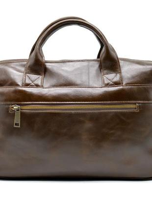 Кожаная мужская сумка для ноутбука gq-7122-3md tarwa4 фото