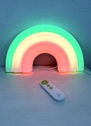 Неоновый светильник на стену ночник декоративный neon неоновая лампа на стену радуга salemarket