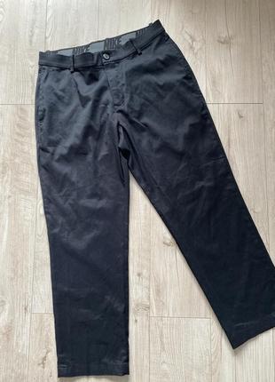 Красивые брюки фирменные легкие эластичные черные м2 фото