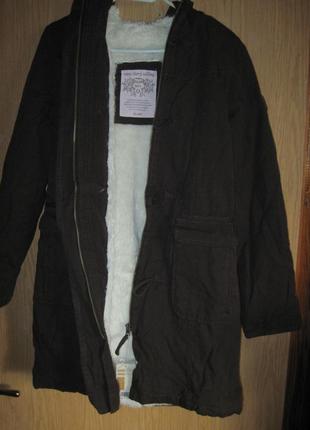 Нова коричнева куртка — парка "мох" р. 46 котон 100%1 фото