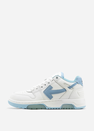 Off-white - out of office "white blue" sneakers.1 фото