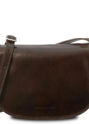 Женская кожаная сумка tuscany leather isabella tl9031 (темно-коричневый)1 фото