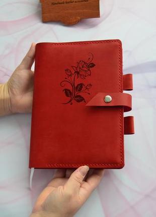 Кожаный блокнот с гравировкой. деловой кожаный дневник. кожаный блокнот формата а5 и а6.7 фото
