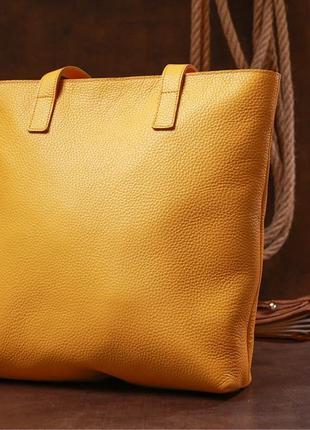 Стильна жіноча сумка shvigel 16358 жовтий8 фото