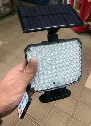 Светильник на солнечной батарее с датчиком движения solar wall lamp bl-104-smd4 фото