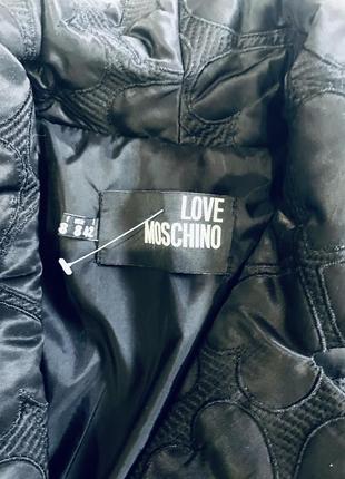 Стеганое демисезонное пальто love moschino . оригинал5 фото