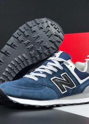 Жіночі кросівки new balance 574  classic темно сині