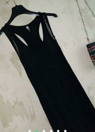 Платье в пол с вставками из сетки винтаж2 фото