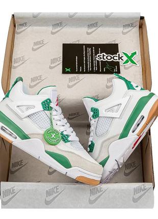 Nike air jordan 4 retro sb green8 фото