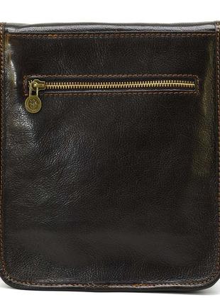 Стильный кожаный мужской планшет через плечо firenze коричневый hb9109mc2 фото
