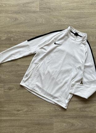 Спортивний світшот білосніжна кофта з кишенею спортивна для тренування бігу nike hoodie dry2 фото