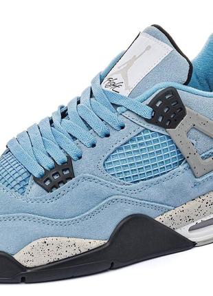 Nike air jordan 4 retro university blue9 фото