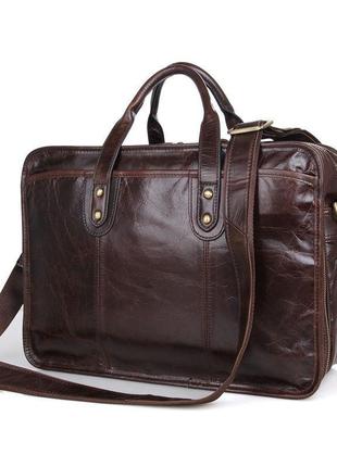 Практичная сумка для мужчин из натуральной кожи бренда john mcdee 7345c