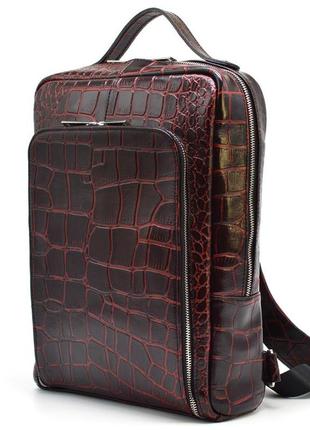Кожаный рюкзак для ноутбука под рептилию rep1-1239-4lx tarwa