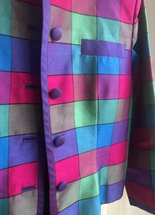 Пиджак жакет тайской шелк винтаж2 фото