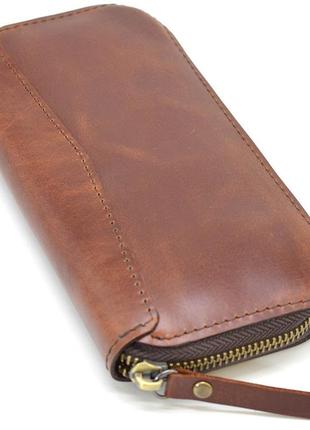 Мужской кожаный кошелек клатч длинный tarwa gb-711-3md1 фото