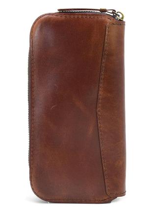 Мужской кожаный кошелек клатч длинный tarwa gb-711-3md6 фото