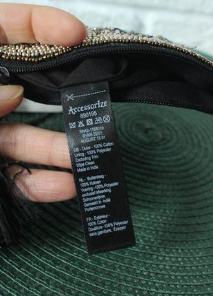 Accessorize нові жіночі сумочка+гаманець з вишуканими прикрасами та оксамитом4 фото