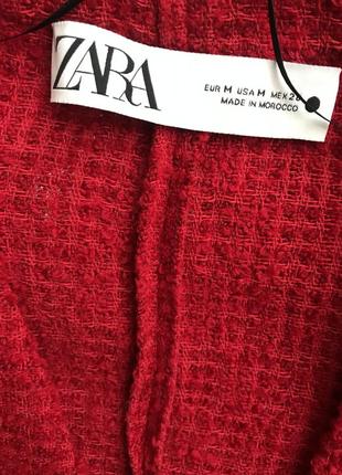 Zara пиджак-платье из фактурной ткани3 фото