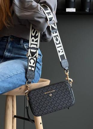 Сумка крос-боді в стилі michael kors the snapshot bag dark blue3 фото