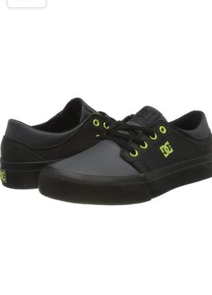 Кожаные кроссовки мокасины кеды. dc shoes