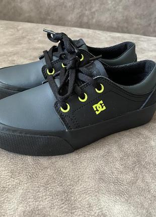 Шкіряні кросівки мокасини кеди. dc shoes6 фото