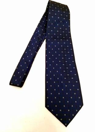 Брендовый галстук gucci темно-синий1 фото