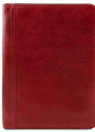 Папка для документов (портфолио) кожаная tuscany leather tl141294 ottavio (красный)