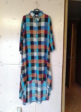 Платье сарафан штапель натуральная ткань