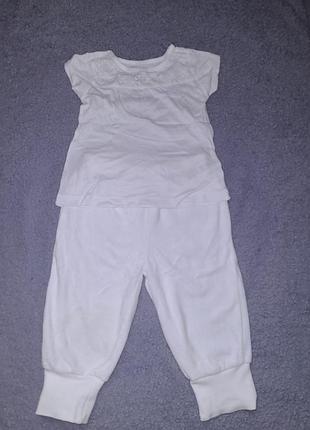 Спортивные штаны футболка белого цвета