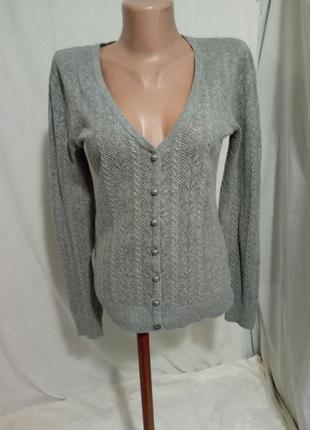 Красивая кофта ажурной вязки