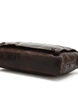 Кожаная натуральная сумка на каждый день, коричневая 7120c7 фото