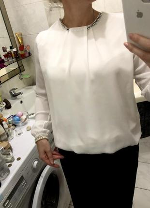 Шифоновая блуза с ожерельем , orsay , оригинал2 фото