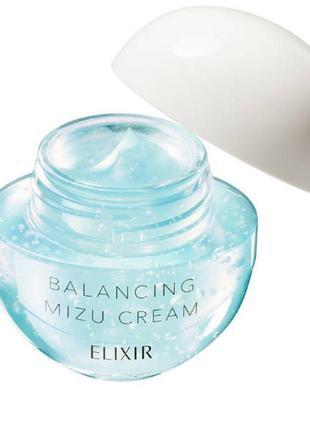 Крем от акне, освещение и выравнивание тона лица, увлажнение shiseido elixir reflet balancing mizu, 60 г, япония1 фото