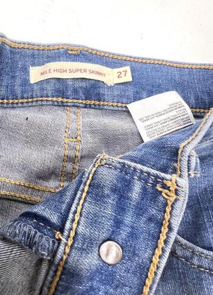 Джинсы с высокой посадкой levis, оригинальные, skinny7 фото