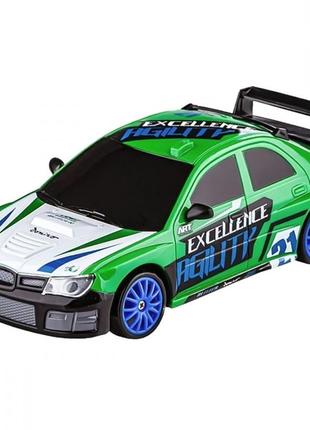 Машинка для дрифту на радіокеруванні rally series subaru impreza 4wd green