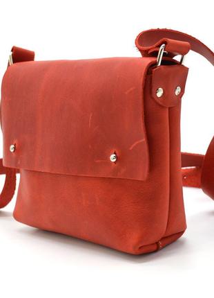 Женская небольшая сумка через плечо tarwa rr-8077-3md красная