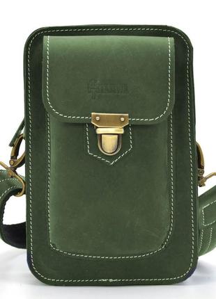Зеленая мужская сумка чехол через плечо, поясная сумка tarwa rew-0075-3md