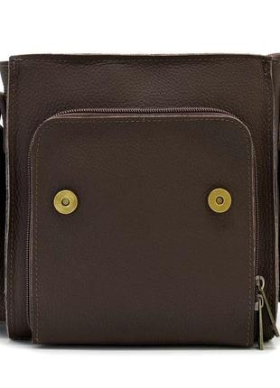 Мужская сумка через плечо кожаная fc-3027-3md от tarwa коричневый флотар6 фото