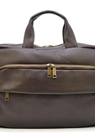 Кожаная сумка для делового мужчины gc-7334-3md бренда tarwa3 фото