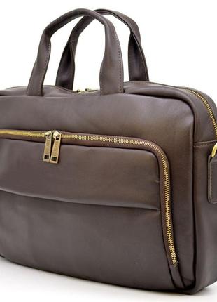 Кожаная сумка для делового мужчины gc-7334-3md бренда tarwa2 фото
