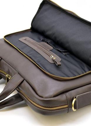 Кожаная сумка для делового мужчины gc-7334-3md бренда tarwa6 фото