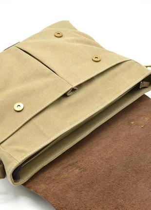 Мужская сумка из парусины  с кожаными вставками rcs-3960-4lx бренда tarwa6 фото
