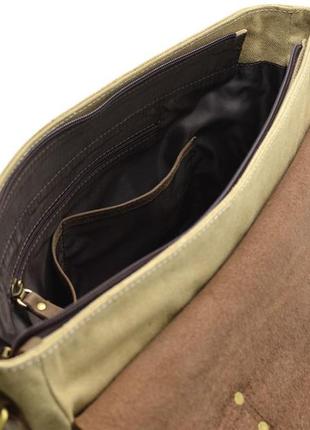 Мужская сумка из парусины  с кожаными вставками rcs-3960-4lx бренда tarwa8 фото