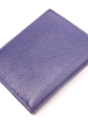 Стильный мужской кошелек из натуральной кожи karya 21060 синий2 фото
