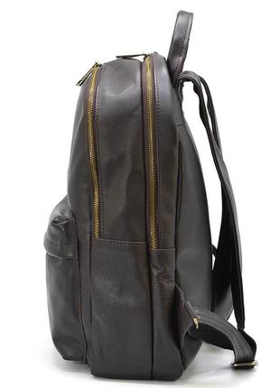 Шкіряний чоловічий міський рюкзак tarwa gc-7273-3md коричневий3 фото