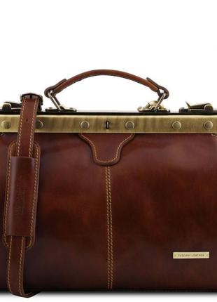 Кожаная сумка саквояж tuscany leather michelangelo tl10038 (коричневый)