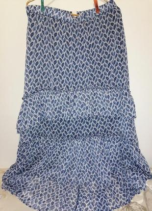 Красивая воздушная летняя юбка h&m большой размер 52-54-565 фото