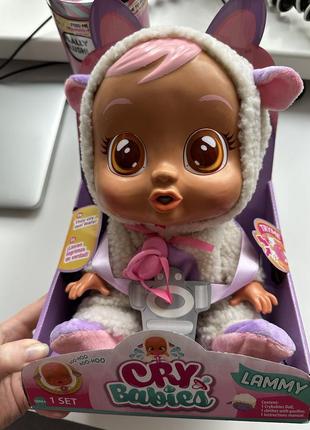 Інтерактивна лялька toys cry babies lammy doll плакса ламі 31 см4 фото