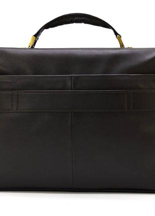 Кожаный мужской портфель на два отделения tarwa gc-2067-4lx коричневый5 фото